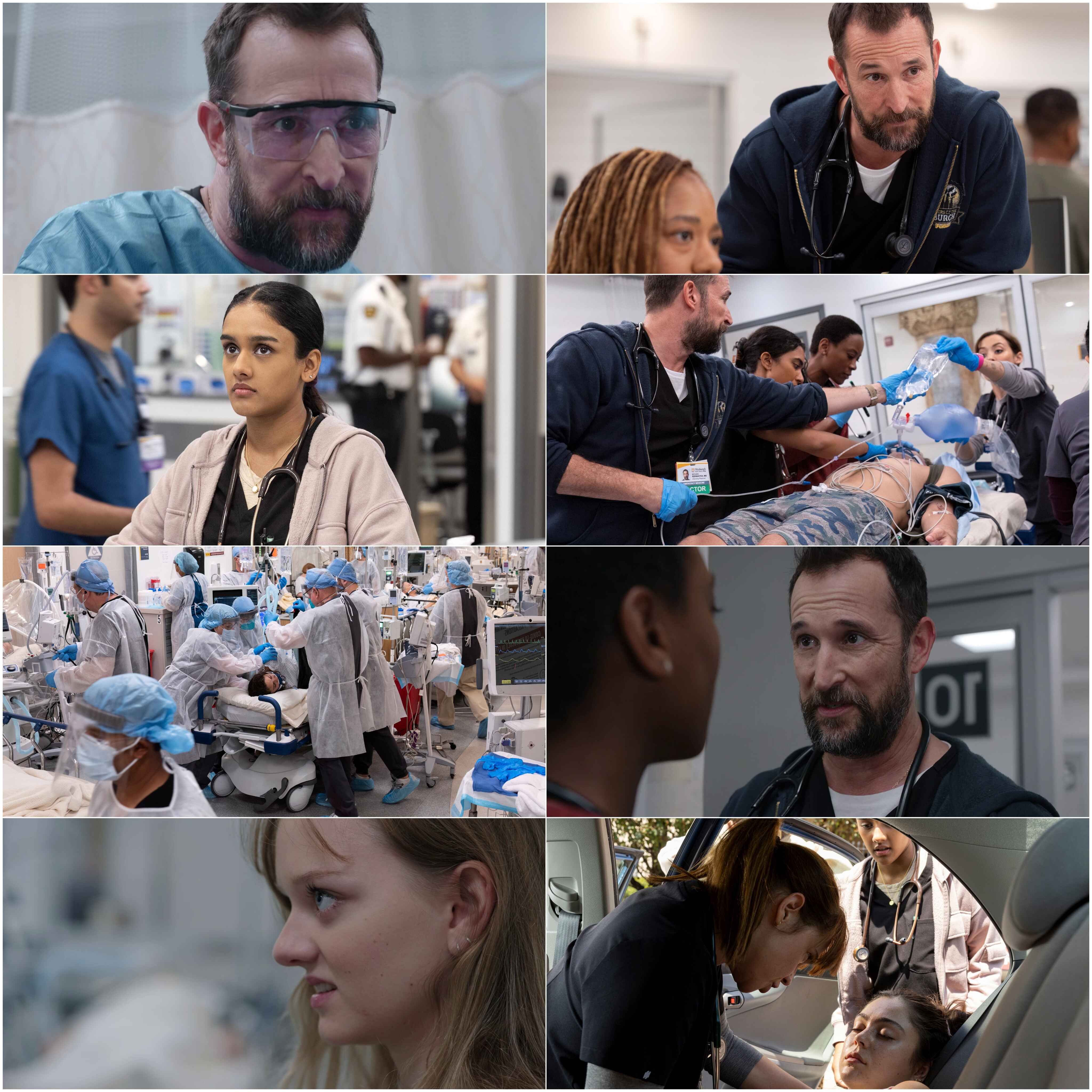 The Pitt S01 (2025) (Hindi + English) Dual Audio Completed Web Series HEVC ESub screenshot